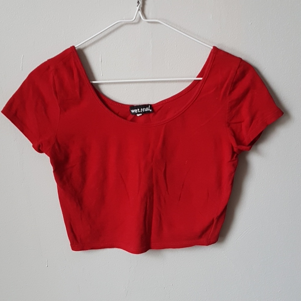 Pair of Wet Seal crop tops.